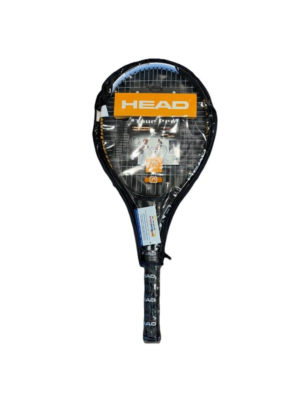 NEW HEAD Tour Pro Titanium Tennis Racket 4 1/2" Grip w/ Case Contour Cushion ATP